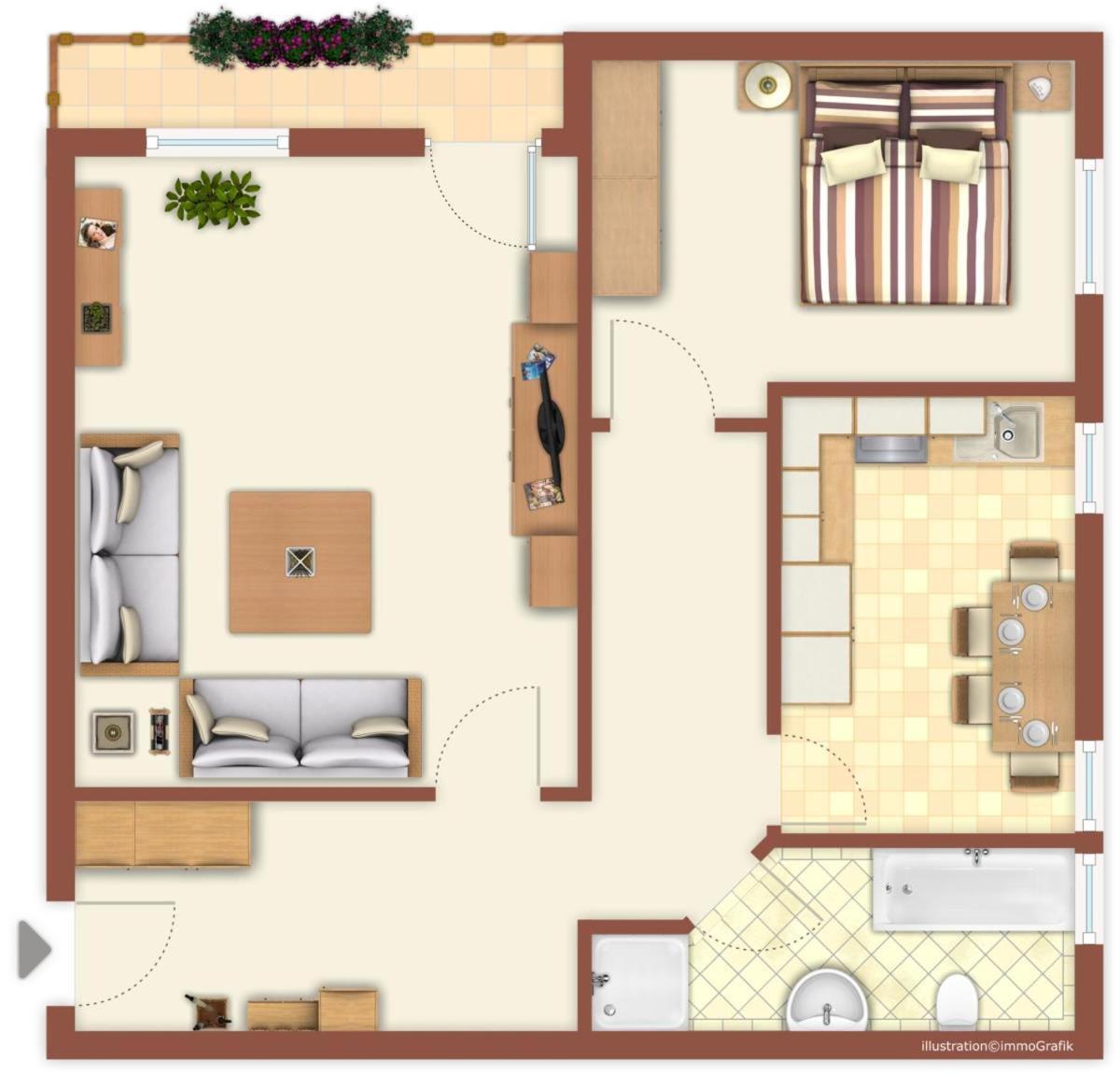 Silbermoewe Apartment รอสต็อค ภายนอก รูปภาพ